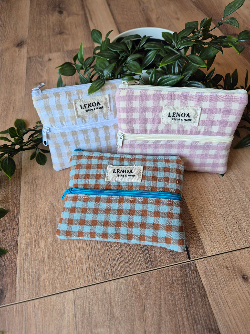MONEDERO DOBLE CREMELLERA BEIGE