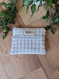 MONEDERO DOBLE CREMELLERA BEIGE